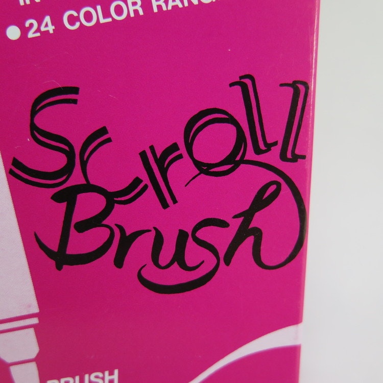 Zig Scroll & Brush tuschpennor 6-p rosa