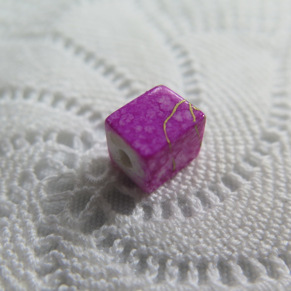 "Porslins" pärla  rosa - 25p
