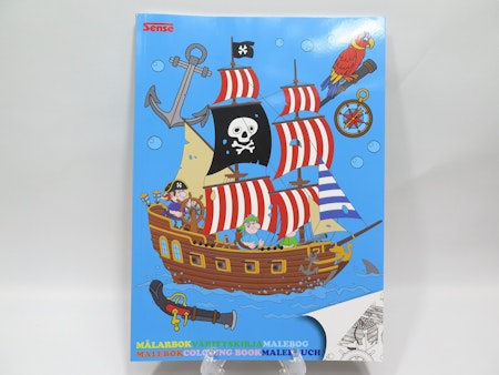 Målarbok Pirat