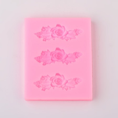 DIY gjutform silikon blomster tema rosor