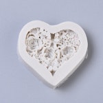 DIY gjutform silikon hjärta med rosor