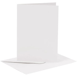 Kort och kuvert - A6 10,5x14,8 - 4 pack