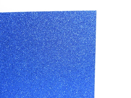 Glitter mossgummi foam A4 Blå