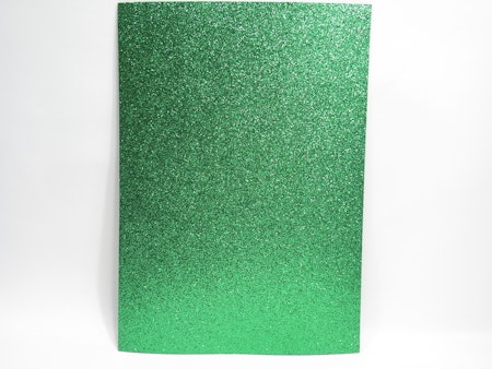 Glitter mossgummi foam A4 Grön