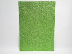 Glitter mossgummi foam A4 Neon grön