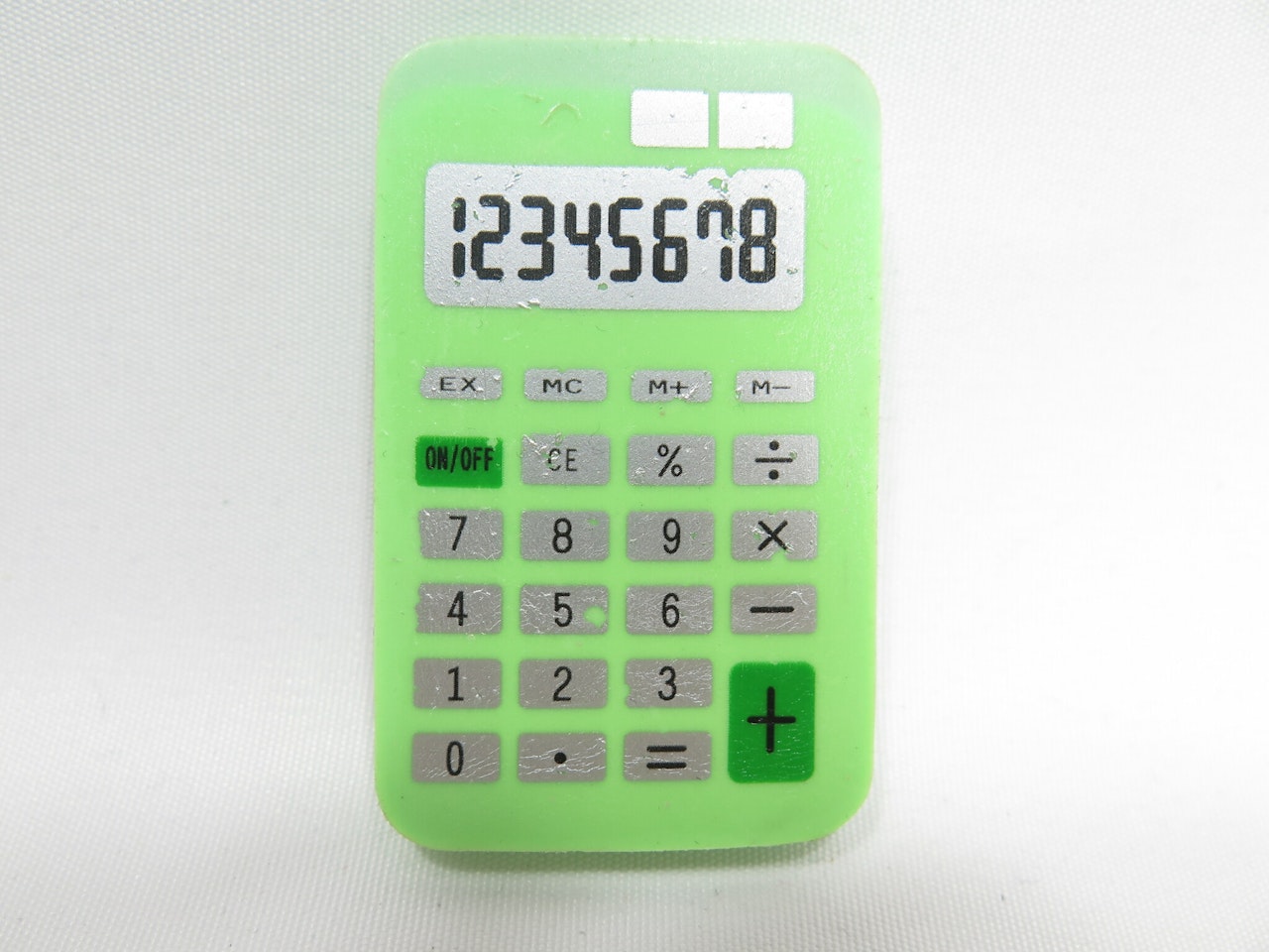 Suddgummi grön (miniräknare)