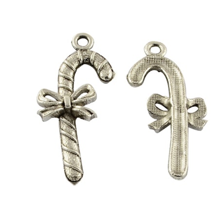 Charms - Berlock - Käpp med rosett - antik silver