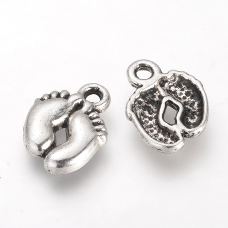 Charms - Berlock - Baby fötter - silver