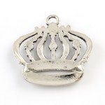 Charms - Berlock - Stor krona - antik silver