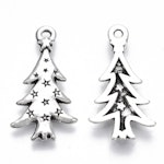 Charms - Berlock - Julgran - antik silver