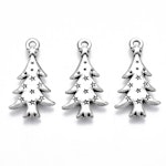 Charms - Berlock - Julgran - antik silver