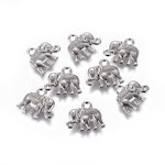 Charms - Berlock - Elefant  - grå silver