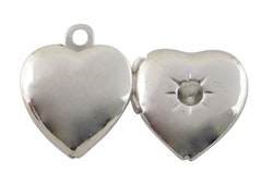 Charms - Berlock - Öppningsbart hjärta  - silver