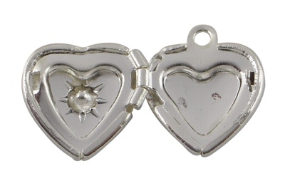 Charms - Berlock - Öppningsbart hjärta  - silver