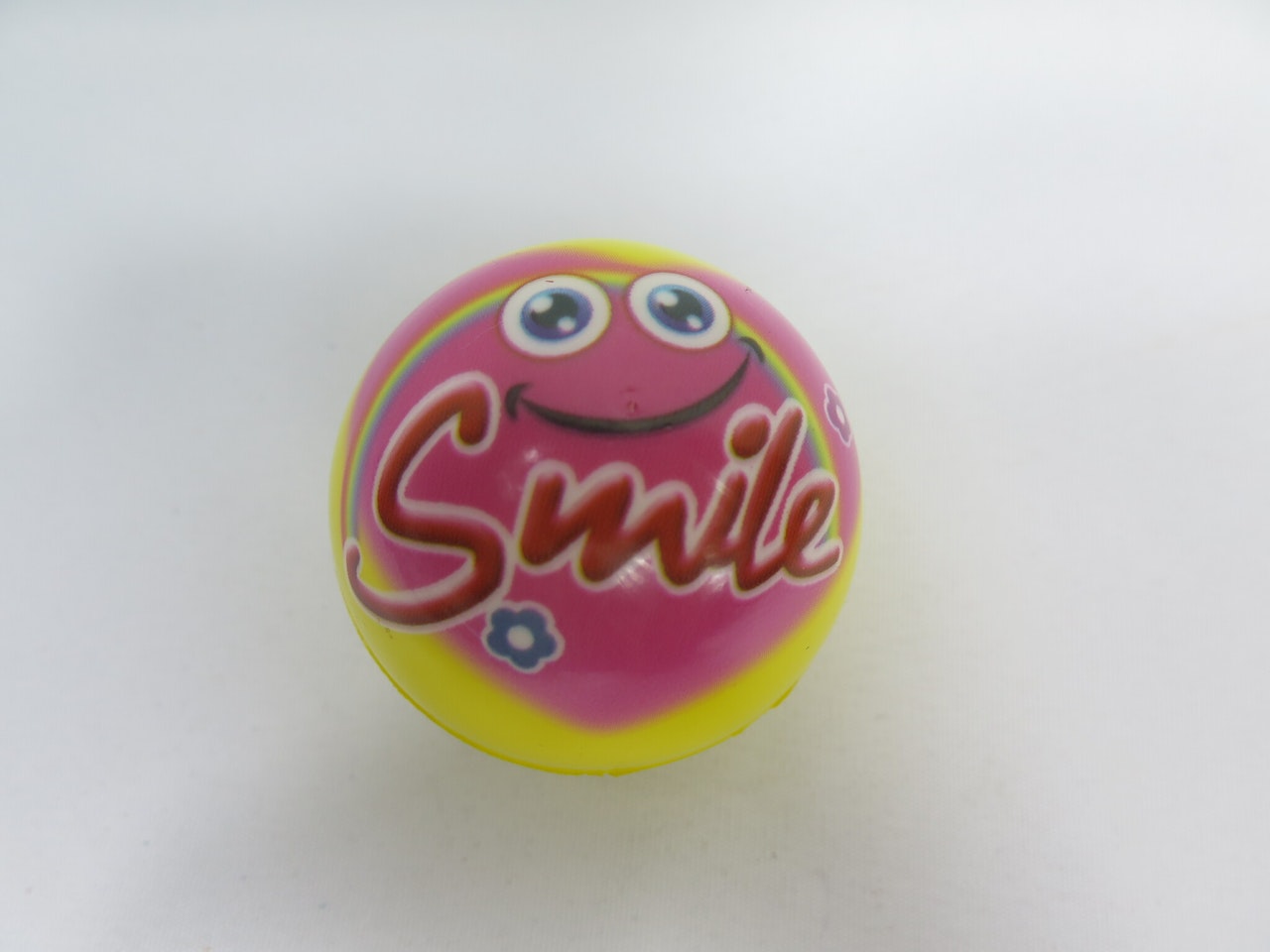 Studsboll Smile gul