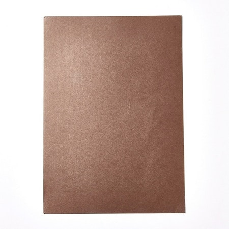 Pärlemoskimmrande Cardstock - A4 - Bronze