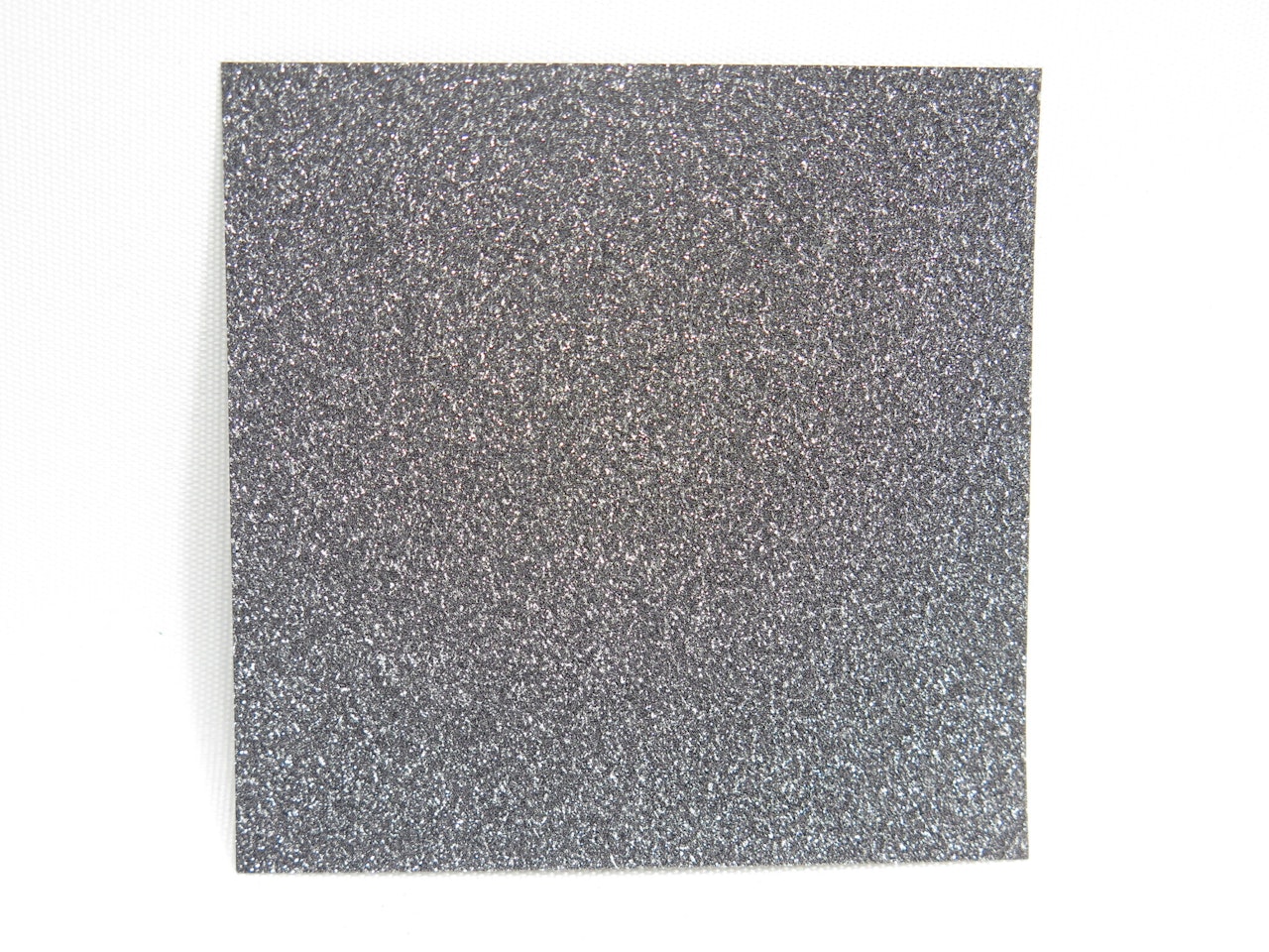 Fyrkantiga små orgamipapper glitter - silver - 6,5x6,5 - 4st