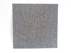 Fyrkantiga små orgamipapper glitter - silver - 6,5x6,5 - 4st