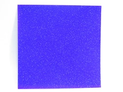 Fyrkantiga små orgamipapper glitter - blå - 6,5x6,5 - 4st