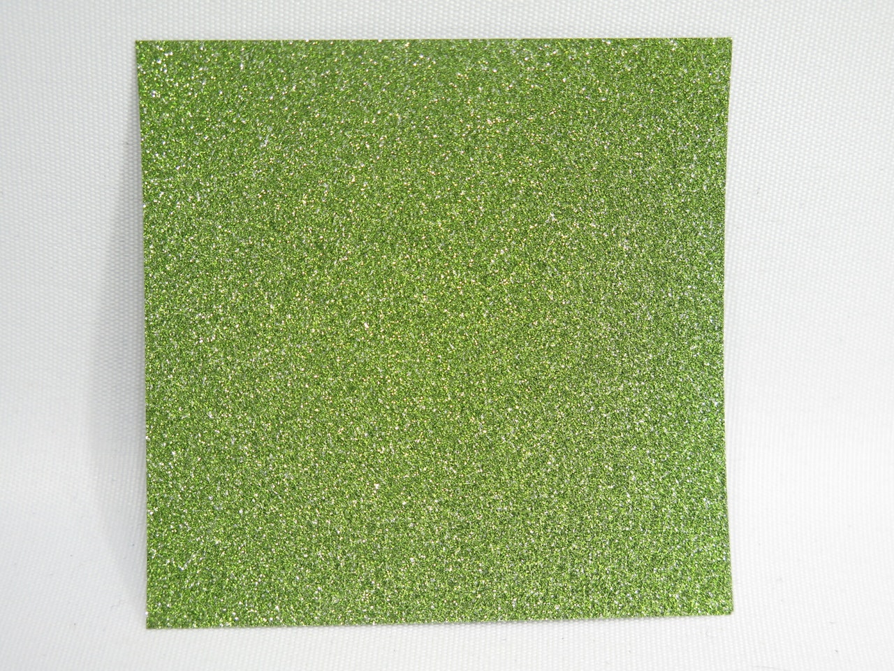 Fyrkantiga små orgamipapper glitter - gul/grön - 6,5x6,5 - 4st