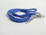 Mocca halsband med hummer lås, blå