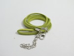 Mocca halsband med hummer lås, grön