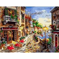 Italiensk by - Diamond Painting   - 40x30
