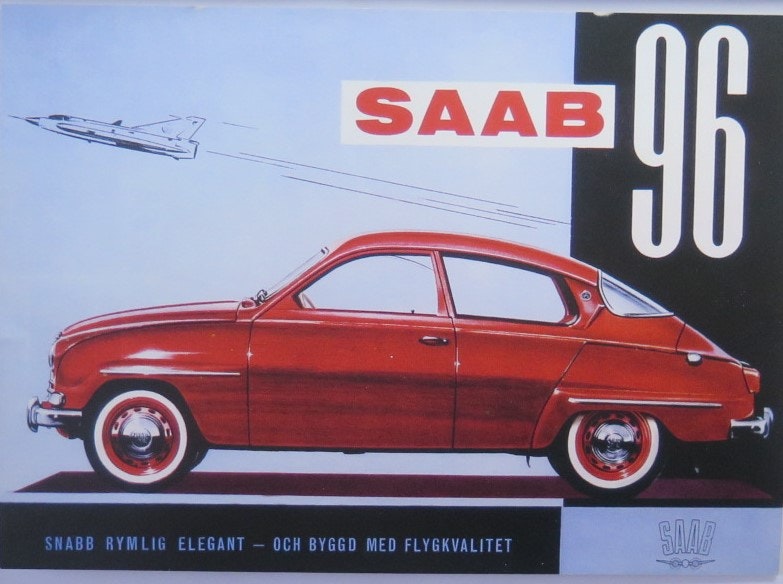 **Vykort nostalgi** Saab 96