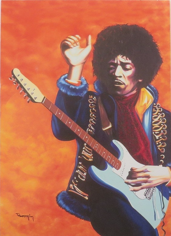 **Vykort idolkort** Jimmy Hendrix