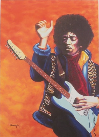 **Vykort idolkort** Jimmy Hendrix