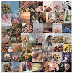 Stickers till scrapbooking - blommor - 52st