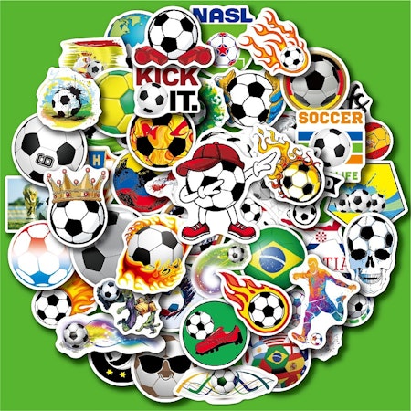 Stickers till scrapbooking - fotbolls tema - 50st