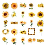 Stickers till scrapbooking - blommor - 50st