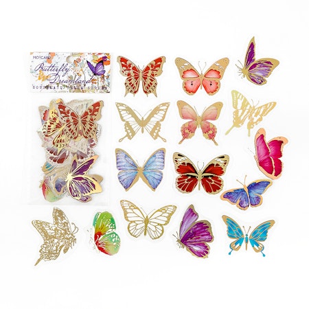 Stickers till scrapbooking - fjärilar - 30-p