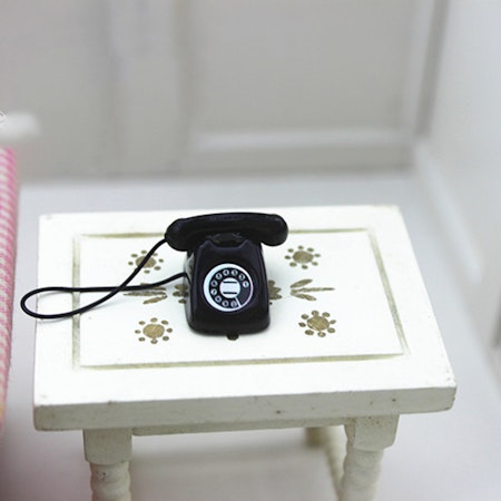 **Miniatyr** Telefon svart