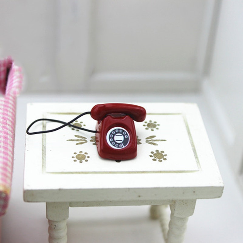 **Miniatyr** Telefon röd