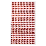Självhäftande akryl Rhinestone strass stickers - röd