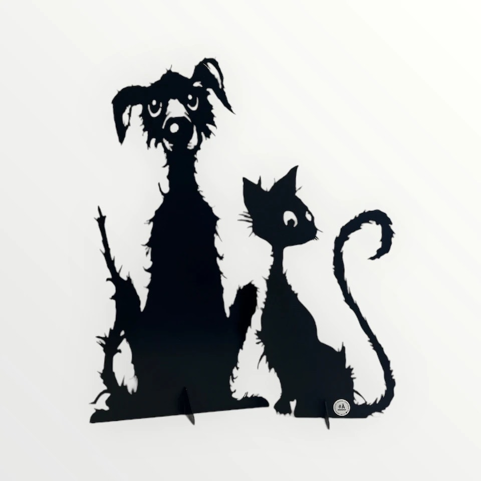 KATTJÄKELN – katt i svart plåt