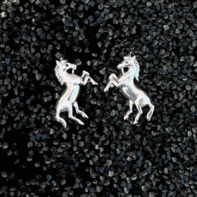 Hästar - Silverörhängen