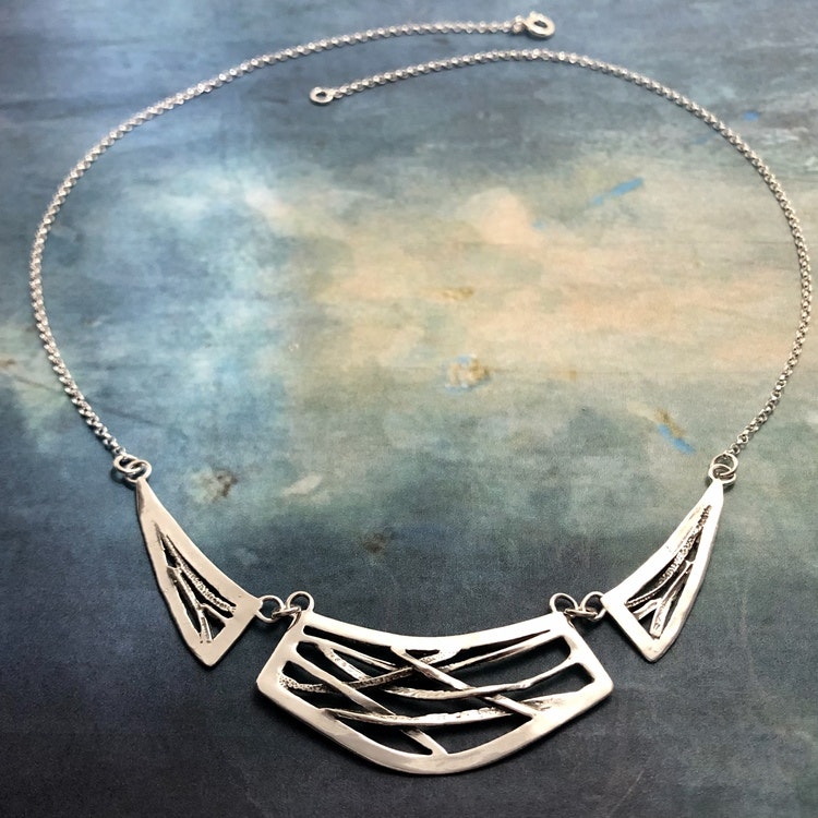 Monique - Silverhalsband