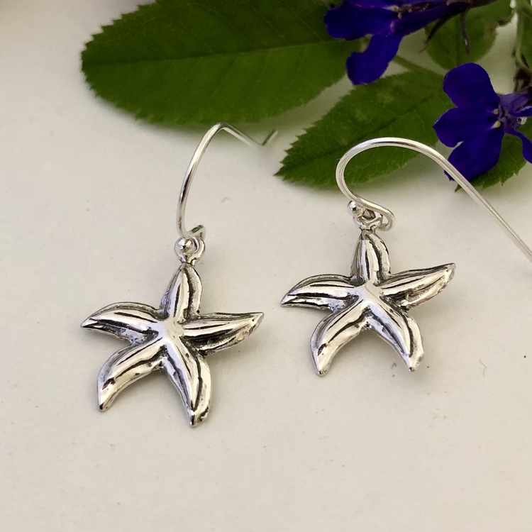 Starfish - Örhängen i silver
