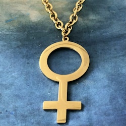 Venus halsband i guldpläterat stål - 7 cm