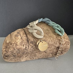 Armband i beige/dimgrön/grågrön