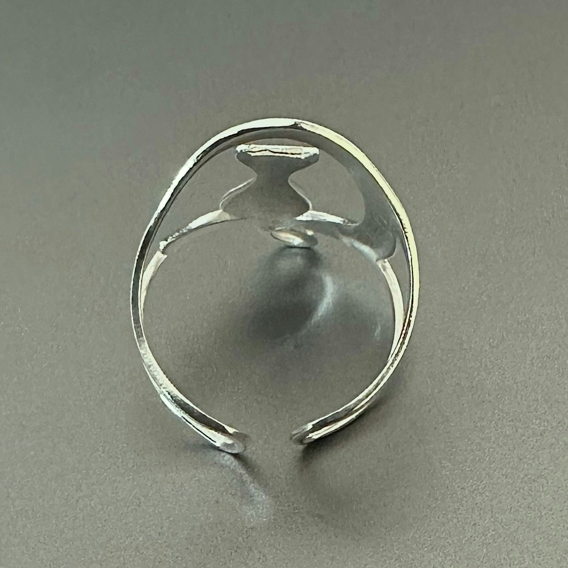 Sigge katt - Kattring i silver