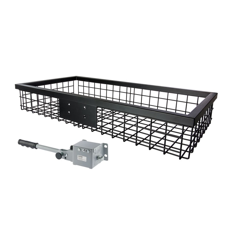 EUROHUNT lastkorg, svart, 89x58x18cm, utan fäste