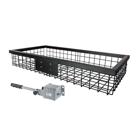 EUROHUNT lastkorg, svart, 89x58x18cm, utan fäste