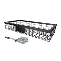 EUROHUNT lakattu tavarakori musta 102x53x17cm pikalukolla