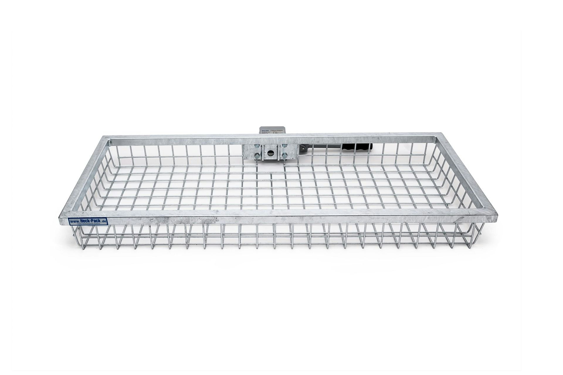 Heck-Pack Lastkorg, varmgalvad, Optimal, 120x 50x12,5 cm inkl snabbfäste
