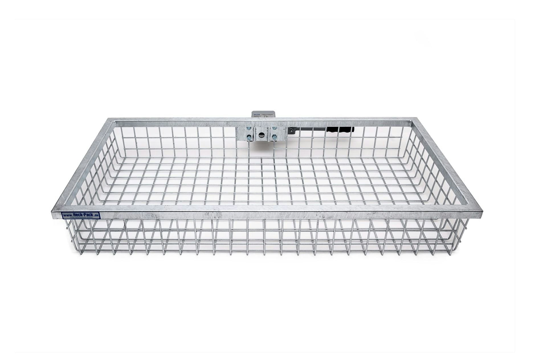 Heck-Pack Lastkorg, varmgalvad, Optimal, 120x 60x17,5 cm inkl snabbfäste
