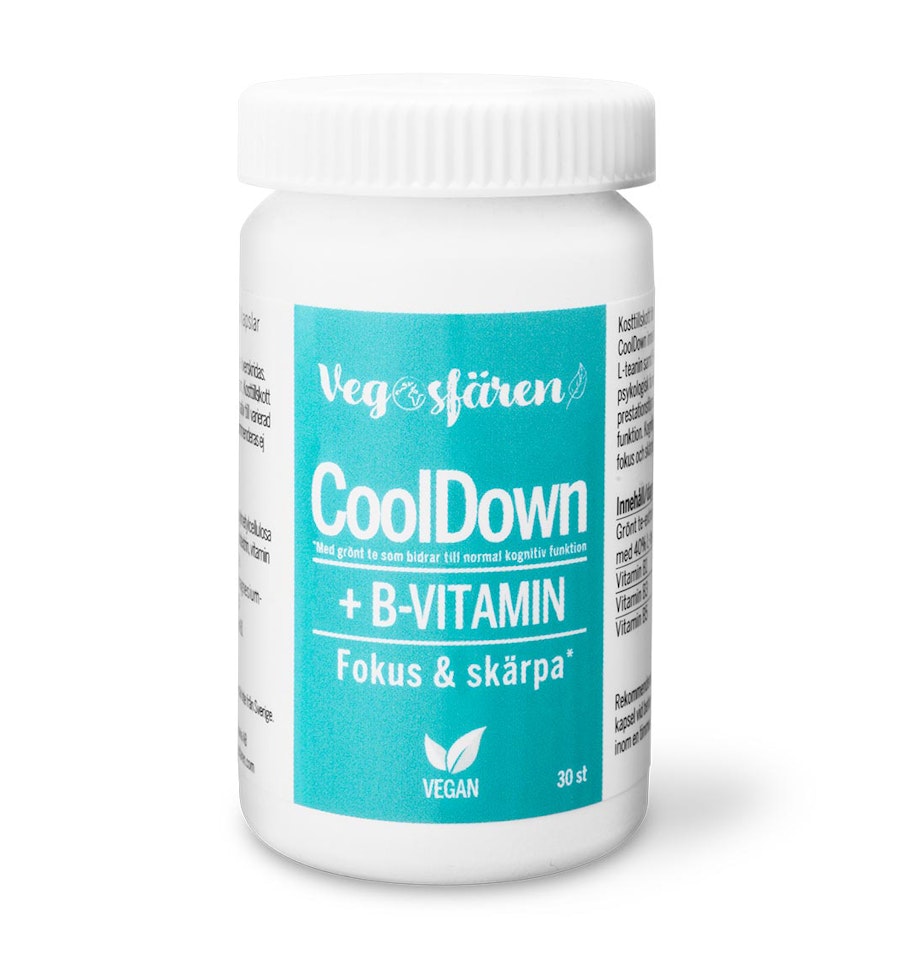 CoolDown +B-vit 30 kapslar - Vegosfären